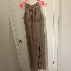 Strapless Gold Dress